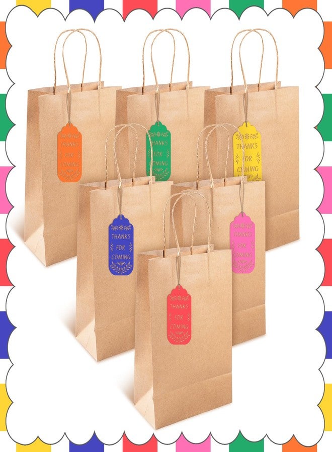 Fuyoooo 60 Pcs Mexican Papel Picado Gift Tags Las Posadas Colorful Fiesta Thank You Tag with String for Posada Navidena Mercado Candy Bags Cinco De Mayo Party Decoration(Multicolor,Thanks for Coming) - Image 5